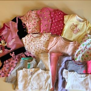 Baby girl newborn bundle clothing
